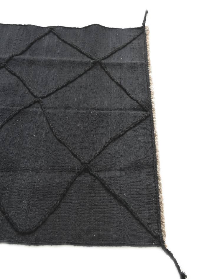 Detail image of  3' 6 x 5'  Hand Woven Moroccan Wool Rug