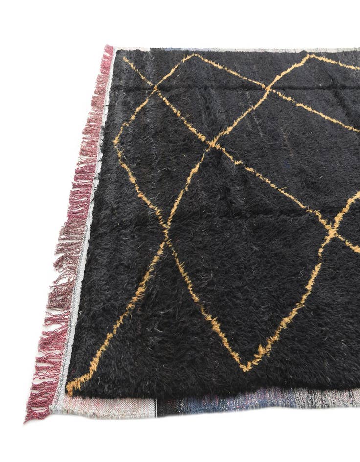 Detail image of  8' 6 x 10' 6  Hand Knotted Moroccan Wool Rug