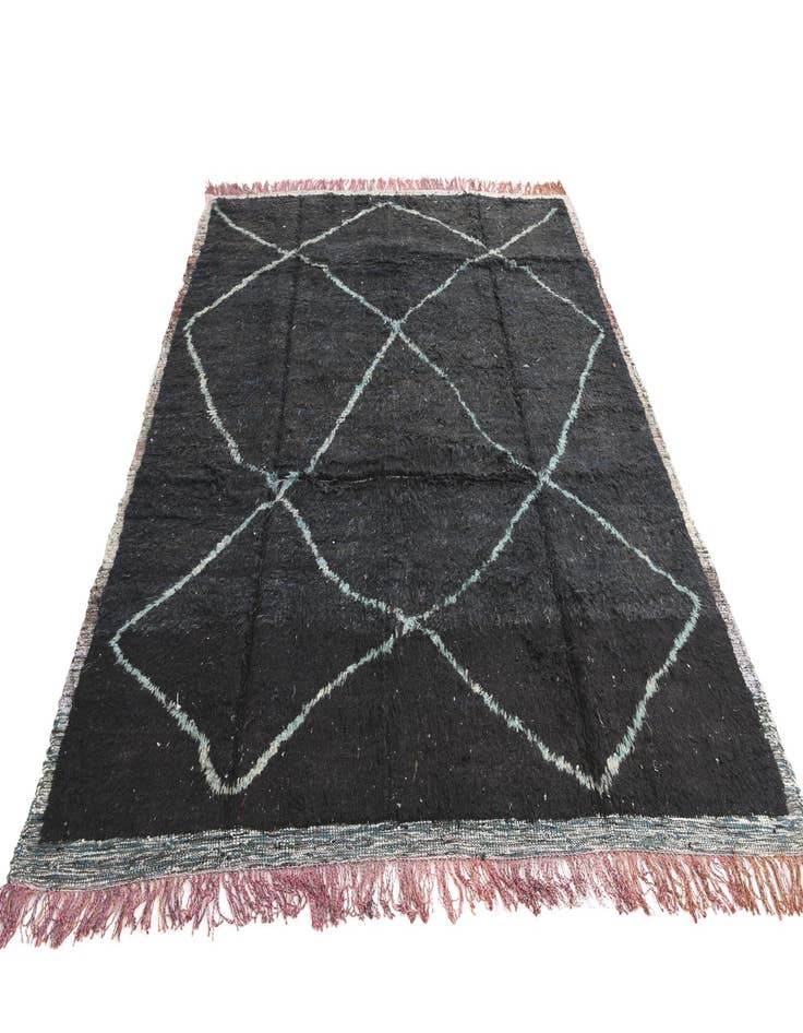 Detail image of  8' x 9' 8  Hand Knotted Moroccan Wool Rug