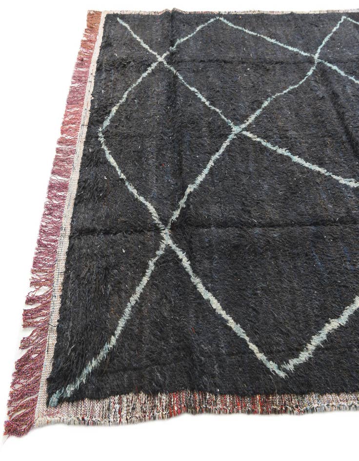 Detail image of  8' x 9' 8  Hand Knotted Moroccan Wool Rug