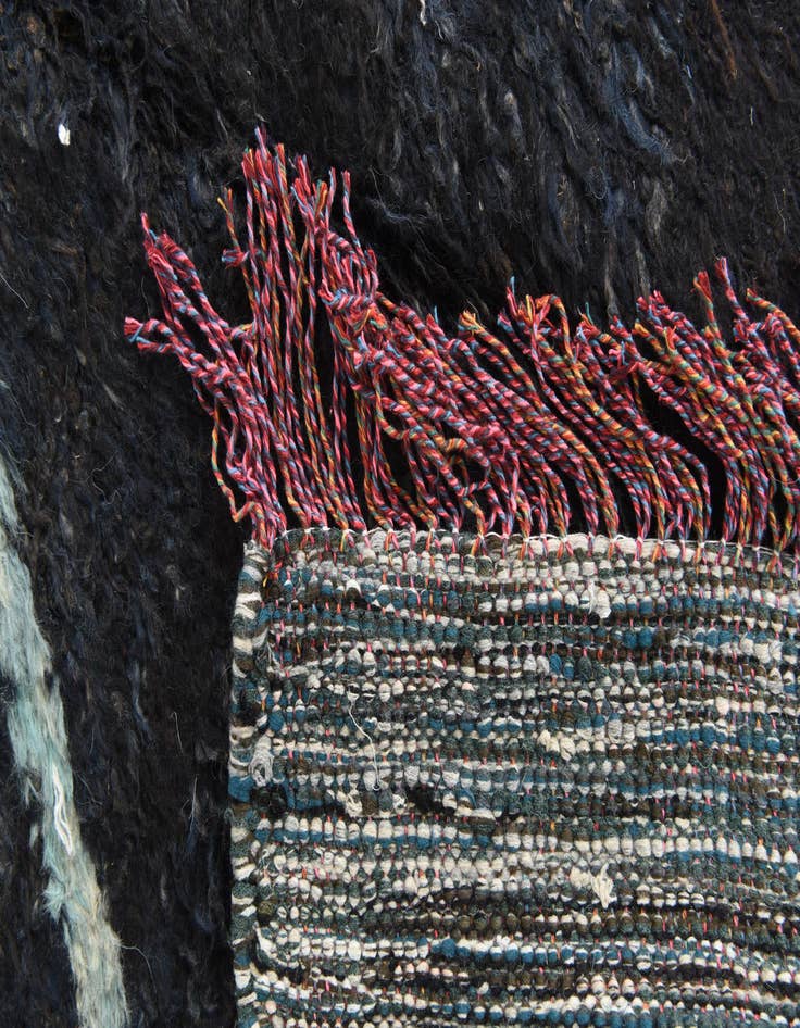 Detail image of  8' x 9' 8  Hand Knotted Moroccan Wool Rug