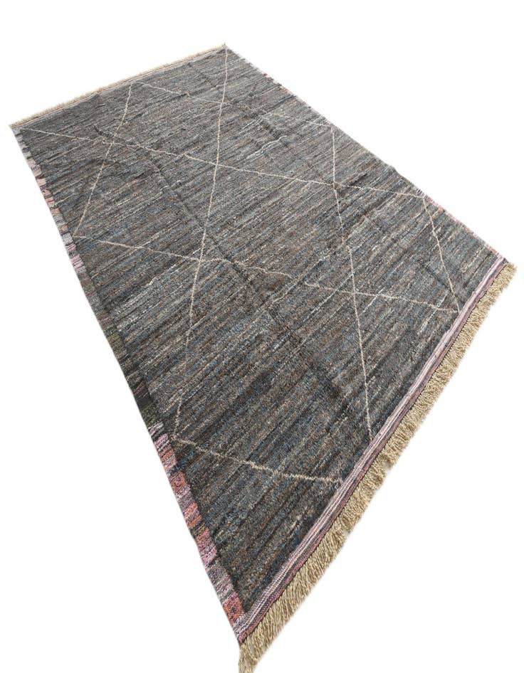 Detail image of  9' 1 x 12' 8  Hand Knotted Moroccan Wool Rug