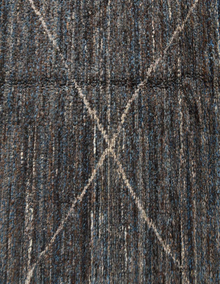 Detail image of  9' 1 x 12' 8  Hand Knotted Moroccan Wool Rug