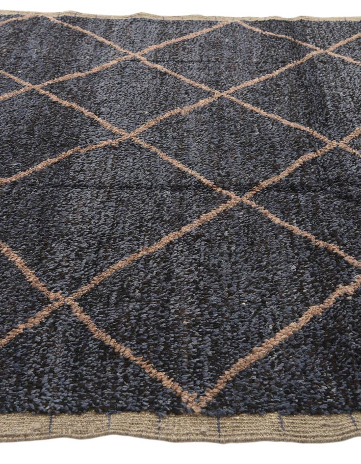 Detail image of  6' 2 x 9' 1  Hand Knotted Moroccan Wool Rug