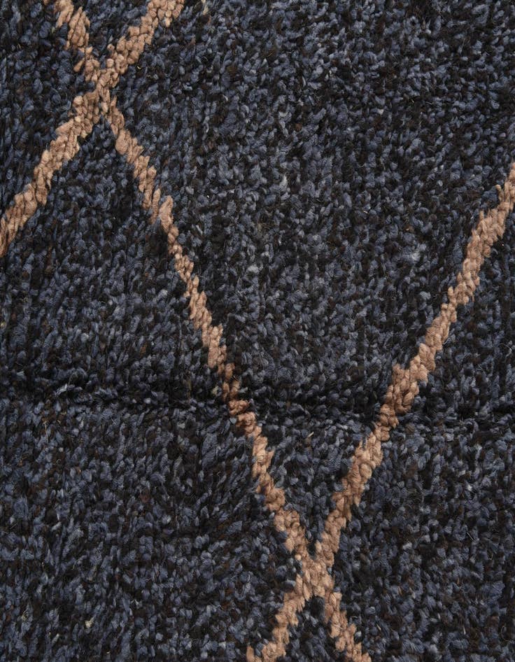 Detail image of  6' 2 x 9' 1  Hand Knotted Moroccan Wool Rug