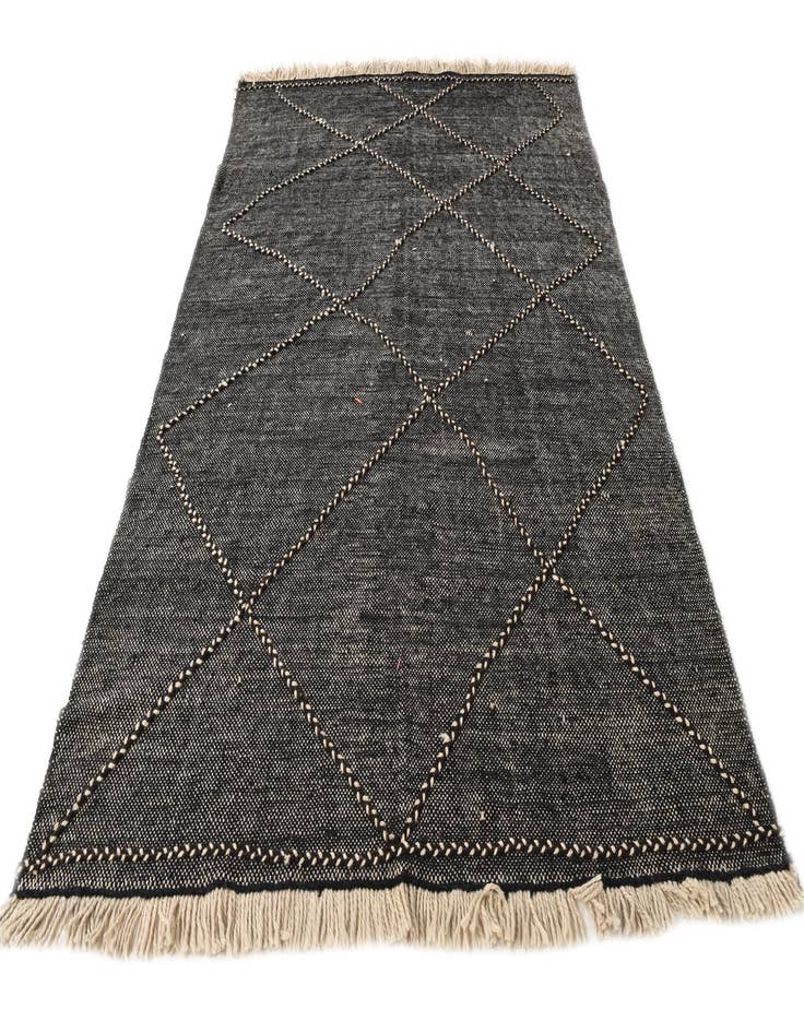 Detail image of  6' 9 x 9' 5  Hand Knotted Moroccan Wool Rug