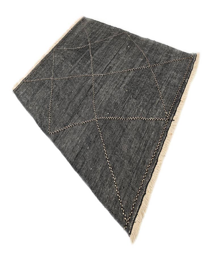 Detail image of  7' x 9' 8  Hand Knotted Moroccan Wool Rug