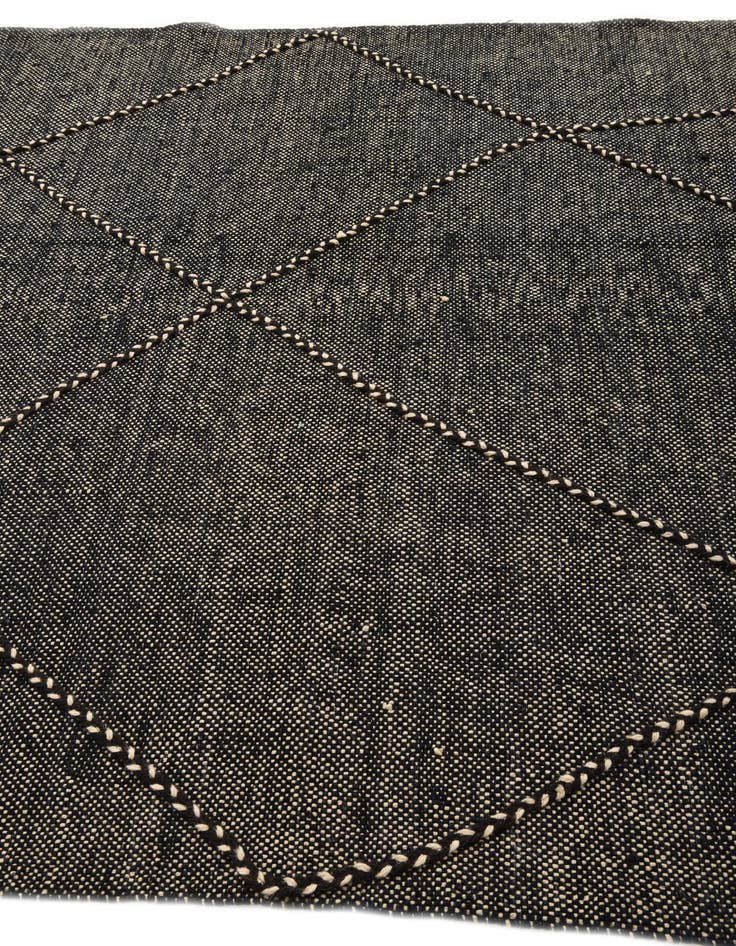 Detail image of  6' 1 x 7' 8  Hand Knotted Moroccan Wool Rug