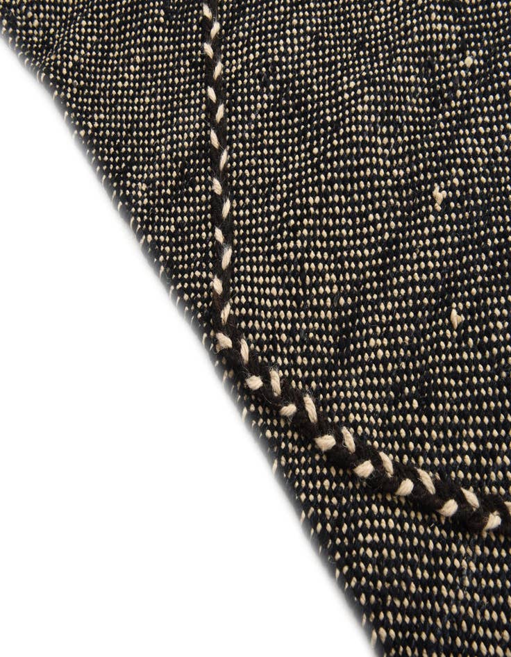 Detail image of  6' 1 x 7' 8  Hand Knotted Moroccan Wool Rug