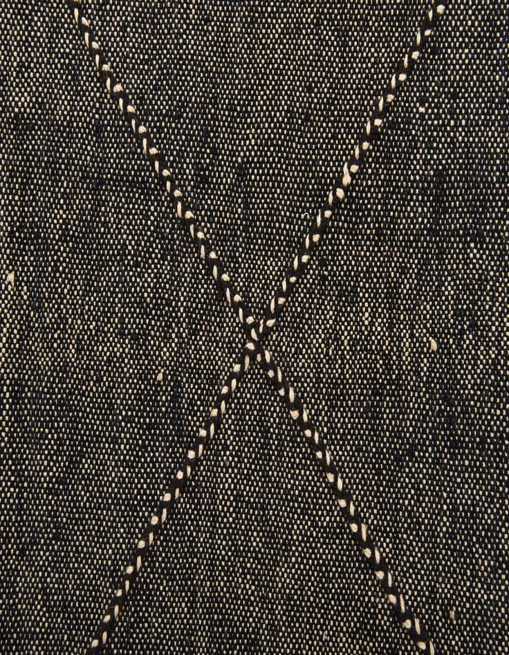 Detail image of  6' 1 x 7' 8  Hand Knotted Moroccan Wool Rug