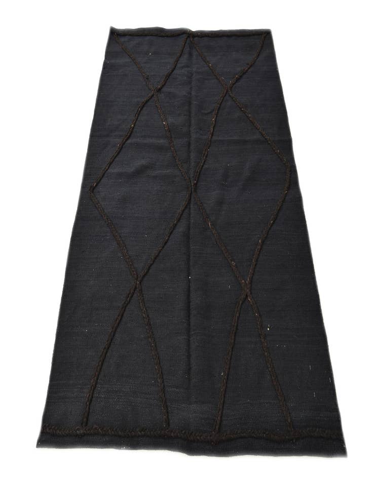 Detail image of  4' 2 x 6'  Hand Knotted Moroccan Wool Rug