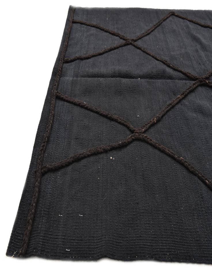 Detail image of  4' 2 x 6'  Hand Knotted Moroccan Wool Rug