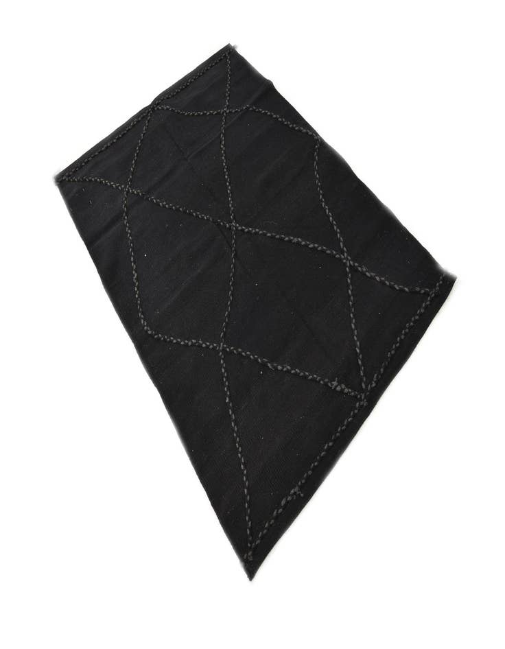 Detail image of  3' 5 x 4' 11  Hand Knotted Moroccan Wool Rug