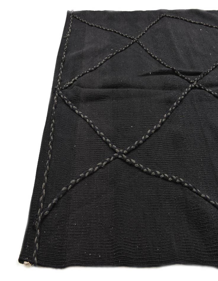 Detail image of  3' 5 x 4' 11  Hand Knotted Moroccan Wool Rug