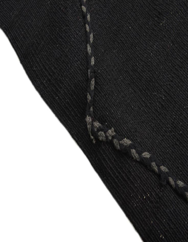 Detail image of  3' 5 x 4' 11  Hand Knotted Moroccan Wool Rug