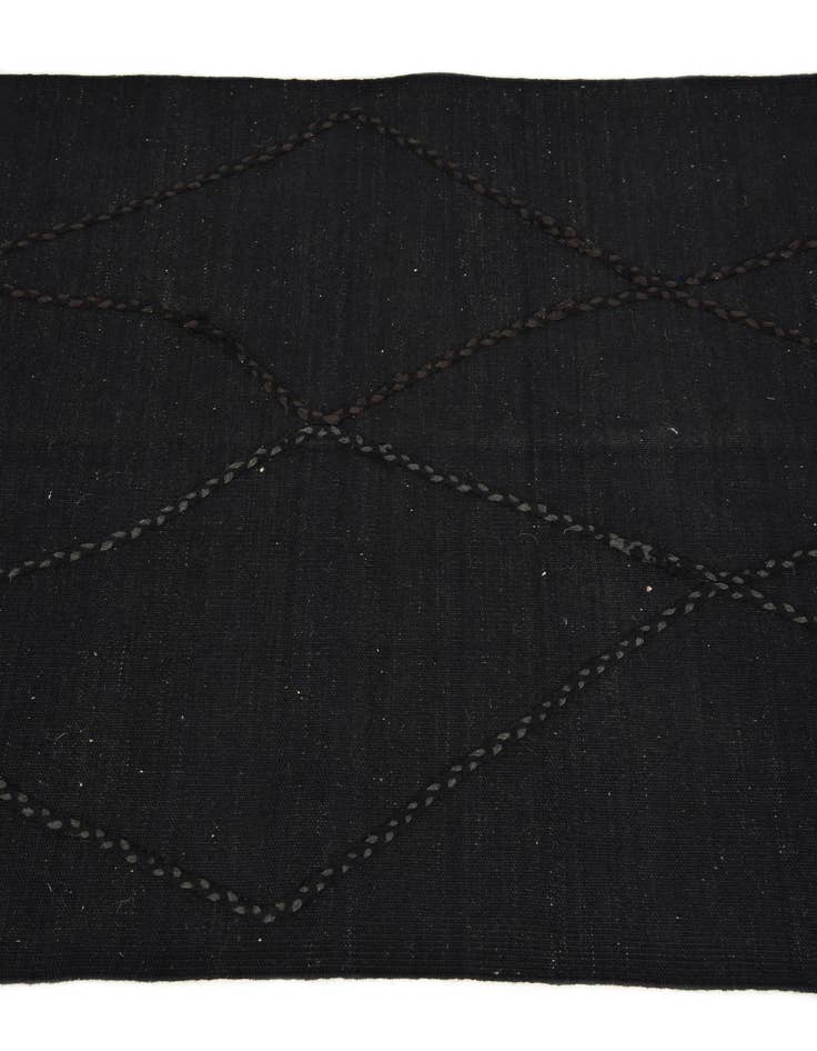 Detail image of  3' 6 x 5'  Hand Knotted Moroccan Wool Rug