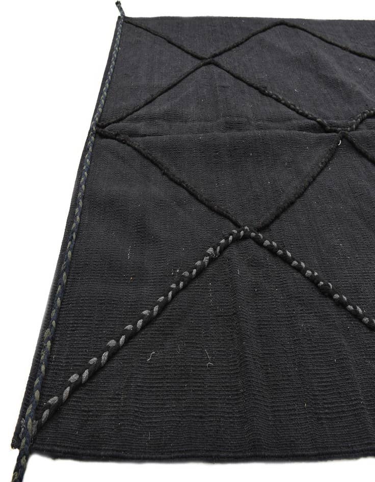 Detail image of  4' 4 x 5' 9  Hand Knotted Moroccan Wool Rug