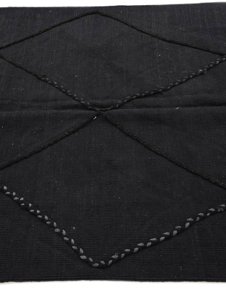 Detail image of  4' 4 x 5' 9  Hand Knotted Moroccan Wool Rug