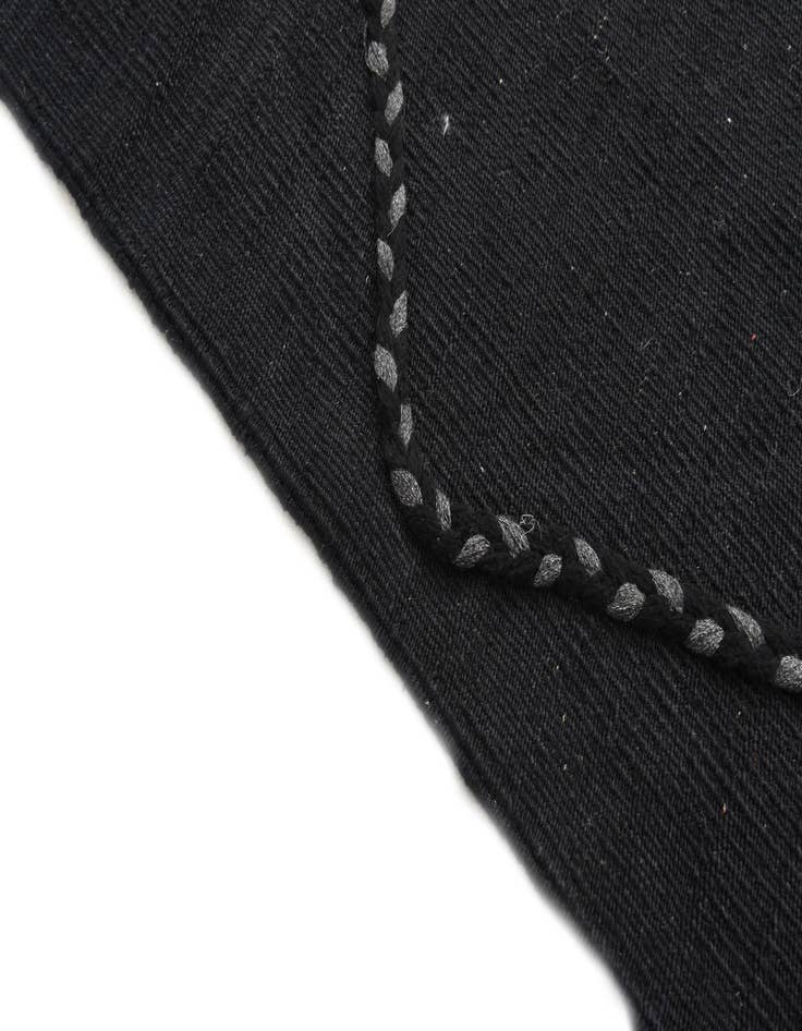 Detail image of  4' 4 x 5' 9  Hand Knotted Moroccan Wool Rug