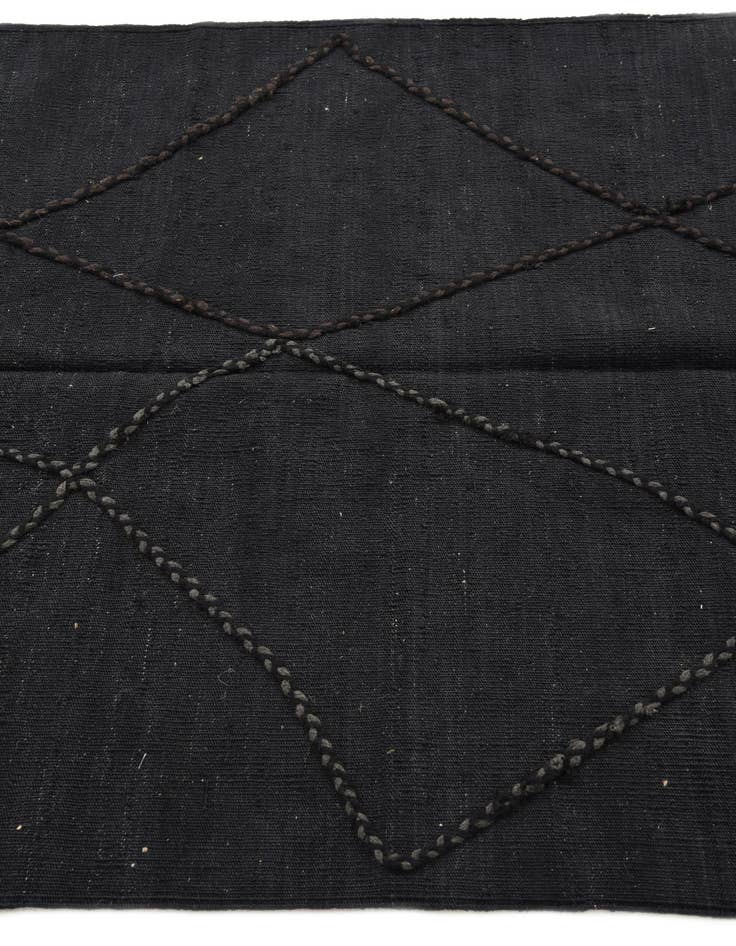 Detail image of  3' 6 x 4' 10  Hand Knotted Moroccan Wool Rug