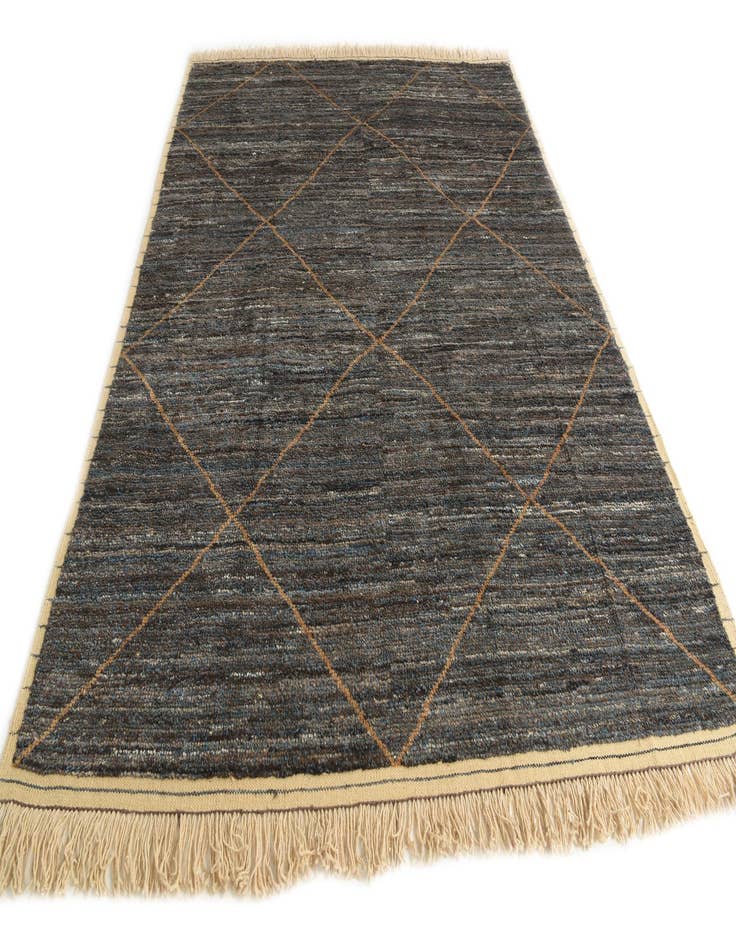 Detail image of  7' 10 x 10' 6  Hand Knotted Moroccan Wool Rug