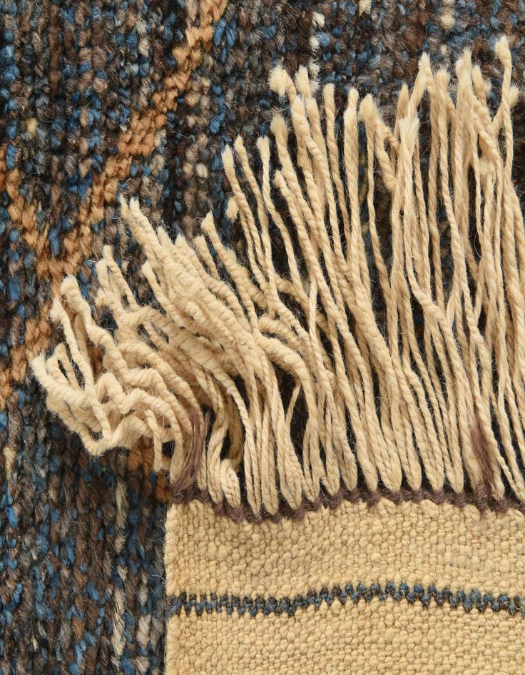 Detail image of  7' 10 x 10' 6  Hand Knotted Moroccan Wool Rug