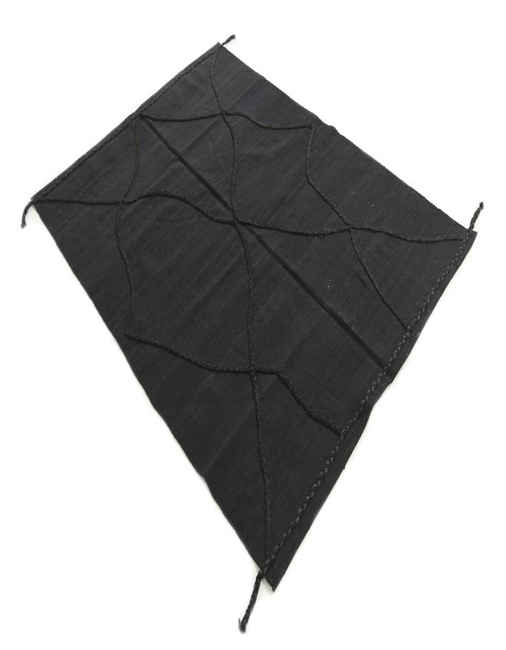 Detail image of  4' 10 x 6' 6  Hand Knotted Moroccan Wool Rug