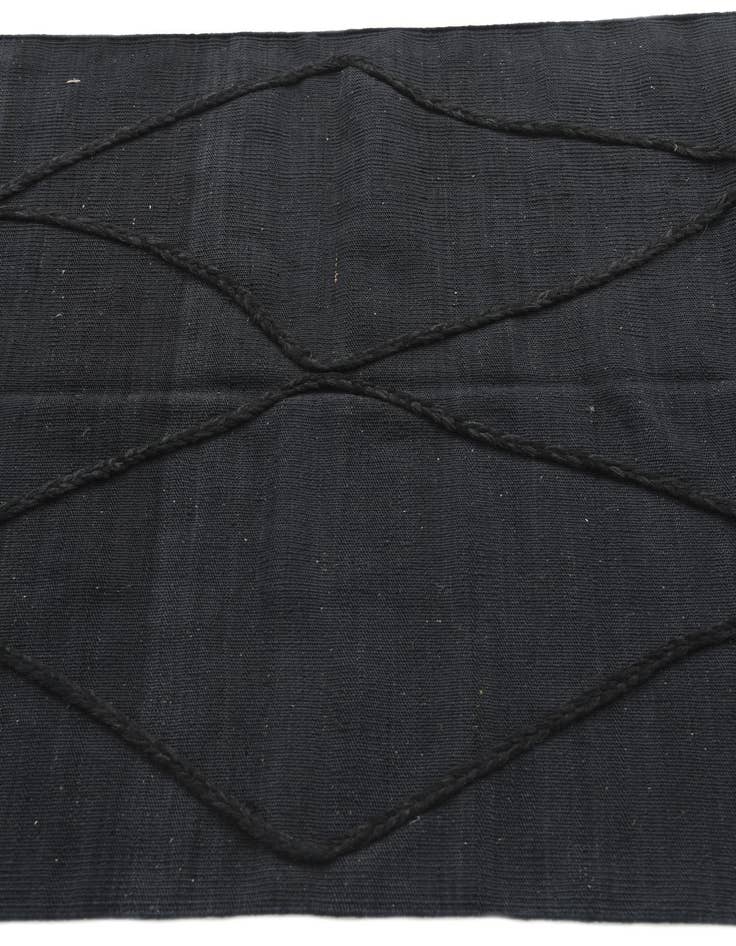 Detail image of  3' 5 x 5'  Hand Knotted Moroccan Wool Rug