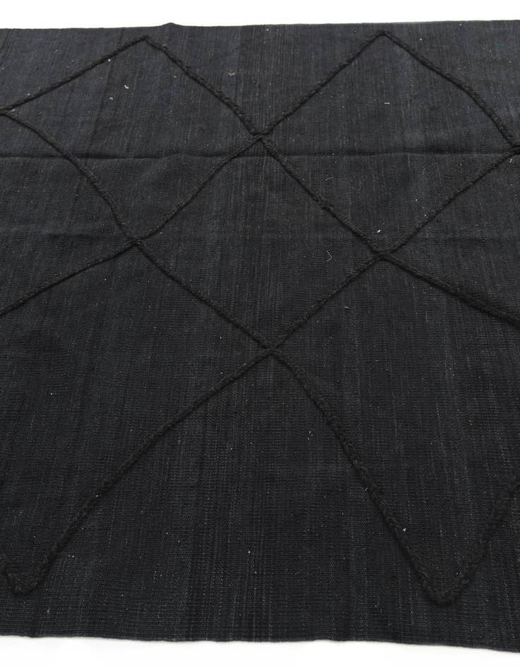 Detail image of  5' 8 x 7' 9  Hand Knotted Moroccan Wool Rug