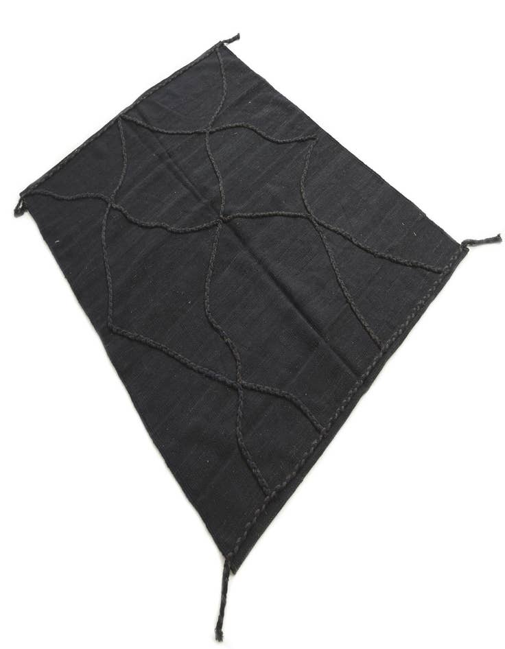 Detail image of  4' 4 x 5' 10  Hand Knotted Moroccan Wool Rug