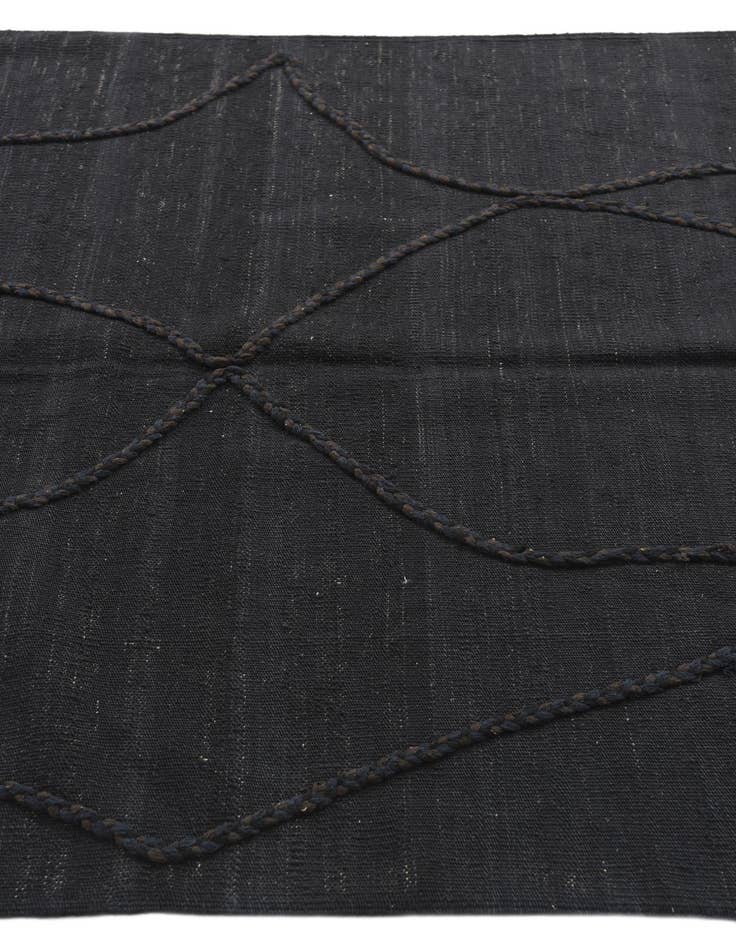 Detail image of  4' 4 x 5' 10  Hand Knotted Moroccan Wool Rug