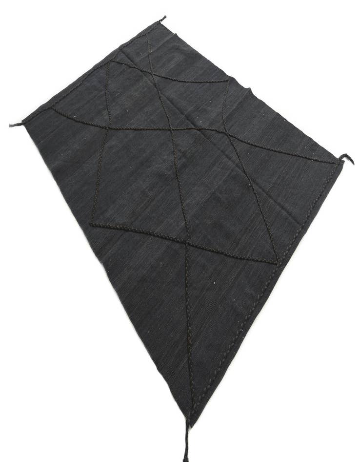 Detail image of  5' 8 x 7' 10  Hand Knotted Moroccan Wool Rug