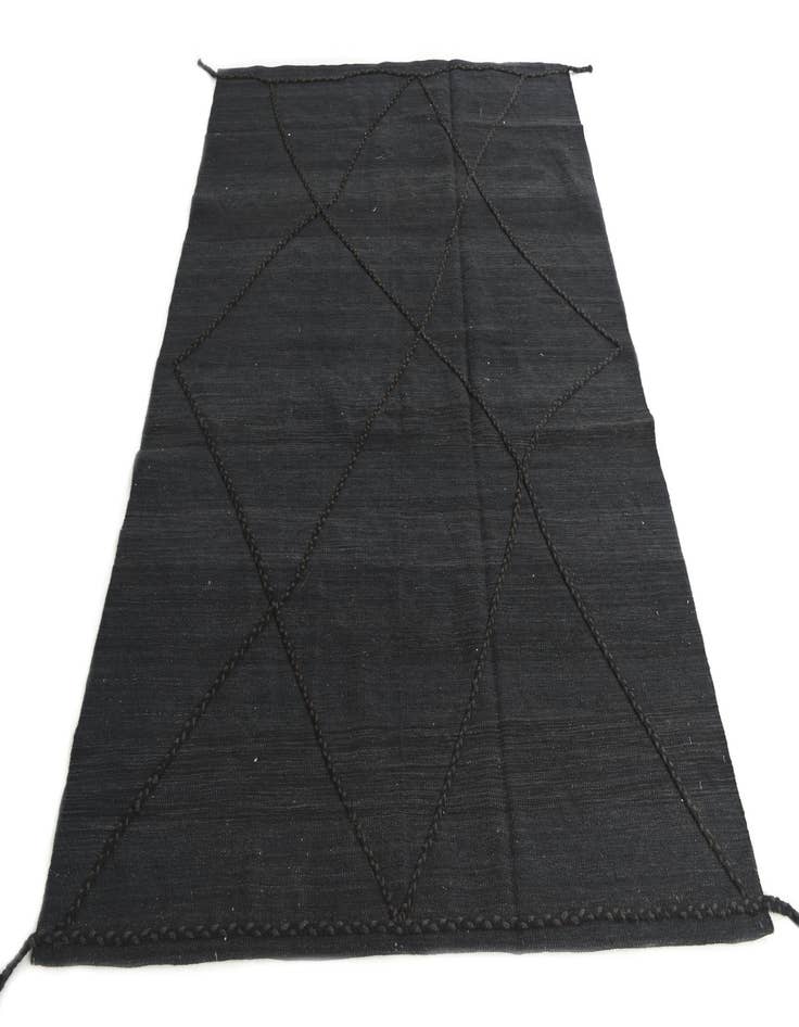 Detail image of  5' 8 x 7' 10  Hand Knotted Moroccan Wool Rug