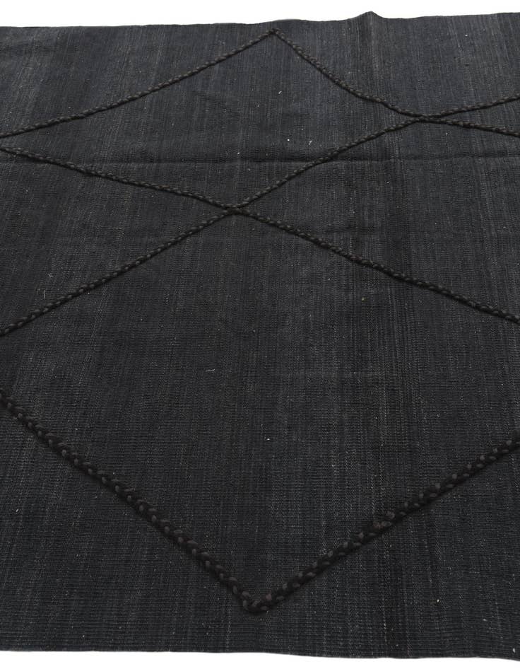 Detail image of  5' 8 x 7' 10  Hand Knotted Moroccan Wool Rug