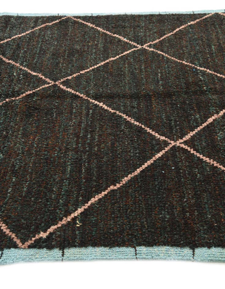 Detail image of  5' 1 x 8' 5  Hand Knotted Moroccan Wool Rug