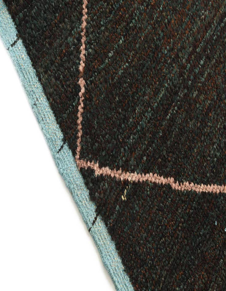 Detail image of  5' 1 x 8' 5  Hand Knotted Moroccan Wool Rug