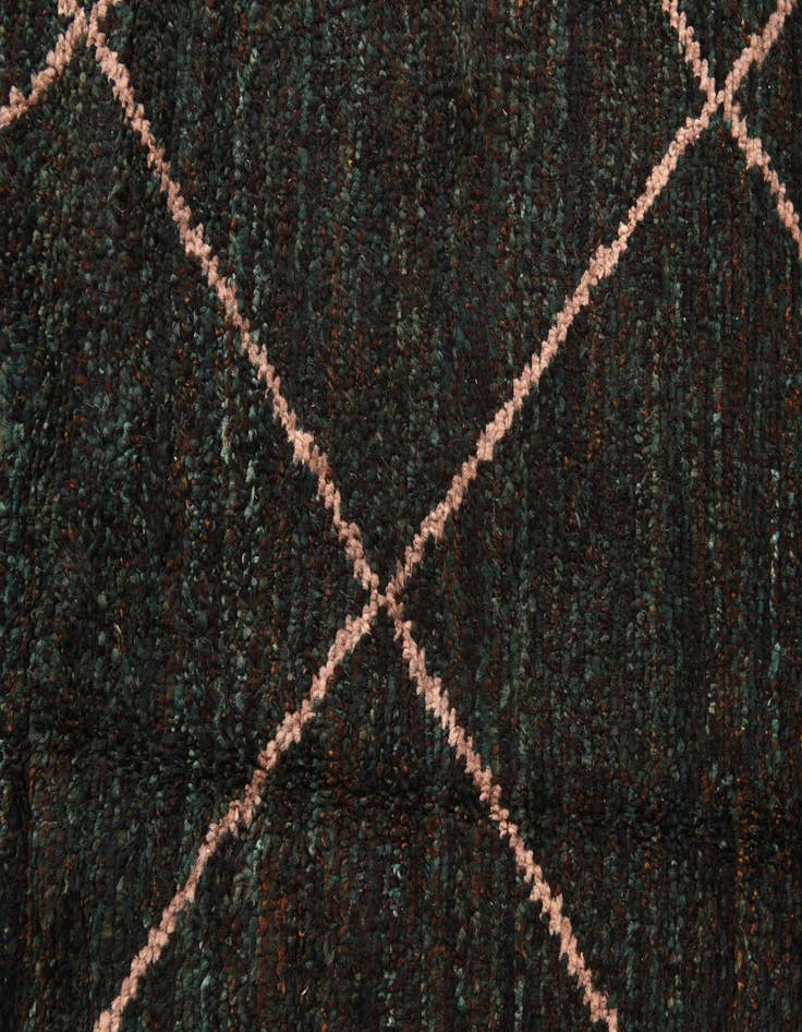 Detail image of  5' 1 x 8' 5  Hand Knotted Moroccan Wool Rug