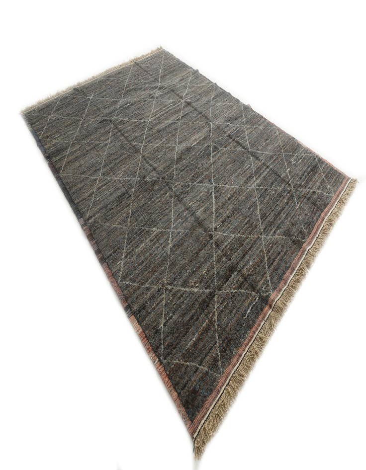 Detail image of  9' 5 x 12' 7  Hand Knotted Moroccan Wool Rug