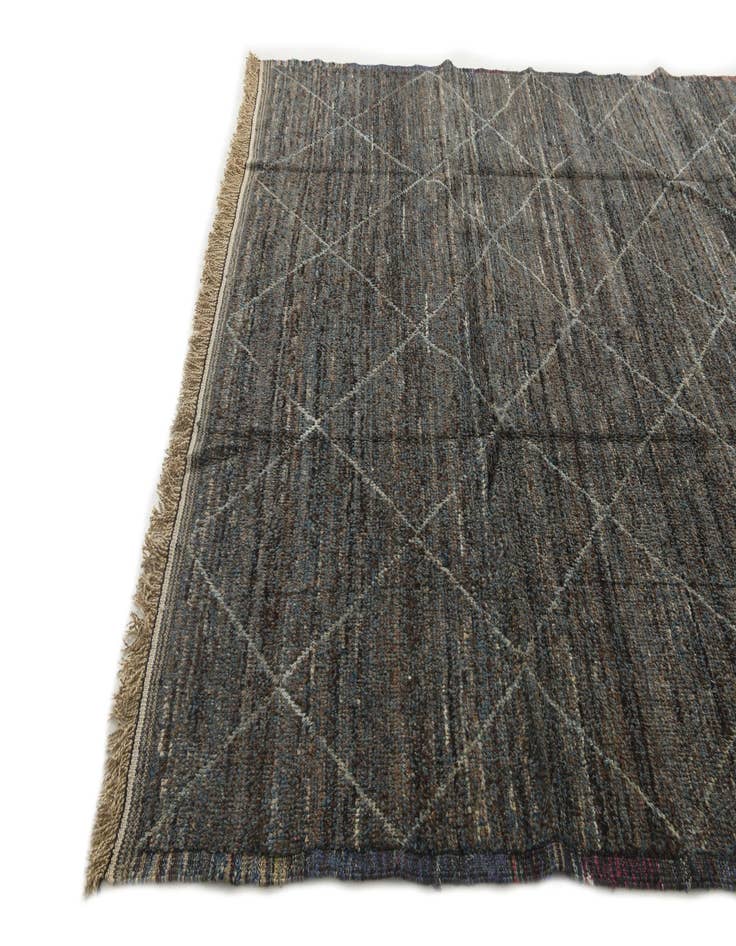 Detail image of  9' 5 x 12' 7  Hand Knotted Moroccan Wool Rug