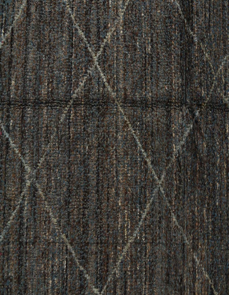 Detail image of  9' 5 x 12' 7  Hand Knotted Moroccan Wool Rug