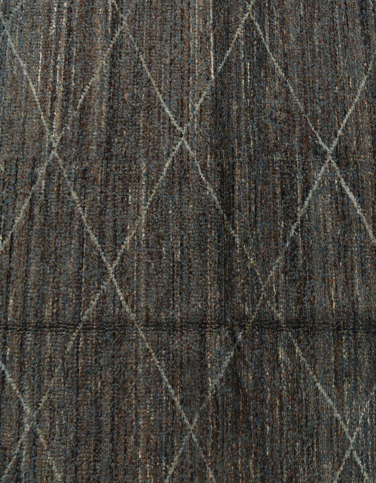 Detail image of  9' 5 x 12' 7  Hand Knotted Moroccan Wool Rug