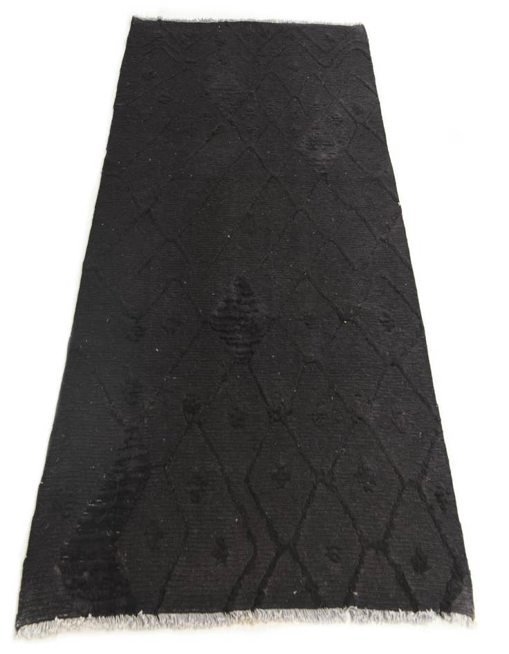 Detail image of  4' 8 x 6' 9  Hand Knotted Moroccan Wool Rug