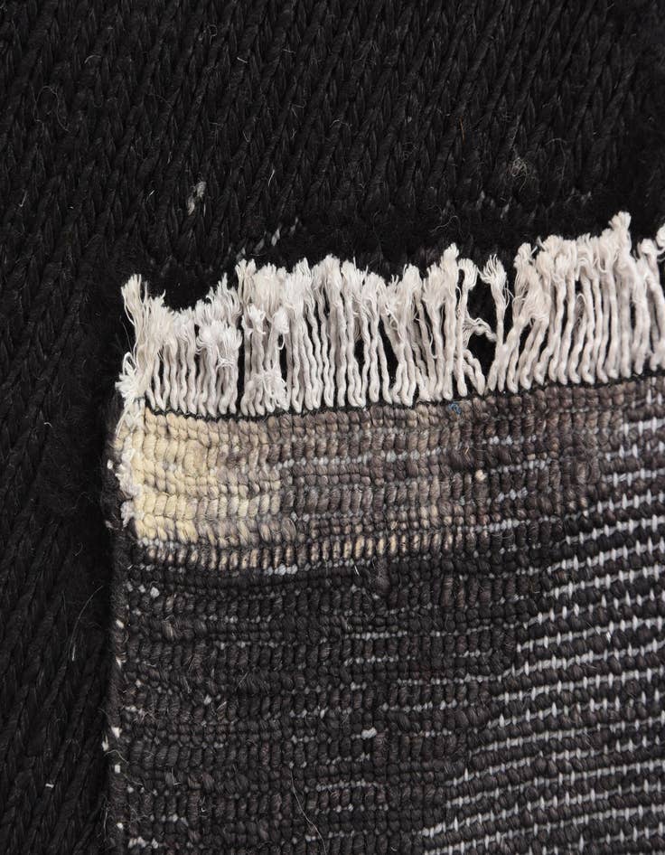 Detail image of  4' 8 x 6' 9  Hand Knotted Moroccan Wool Rug