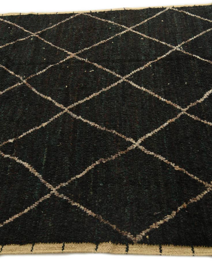 Detail image of  6' 1 x 9' 6  Hand Knotted Moroccan Wool Rug