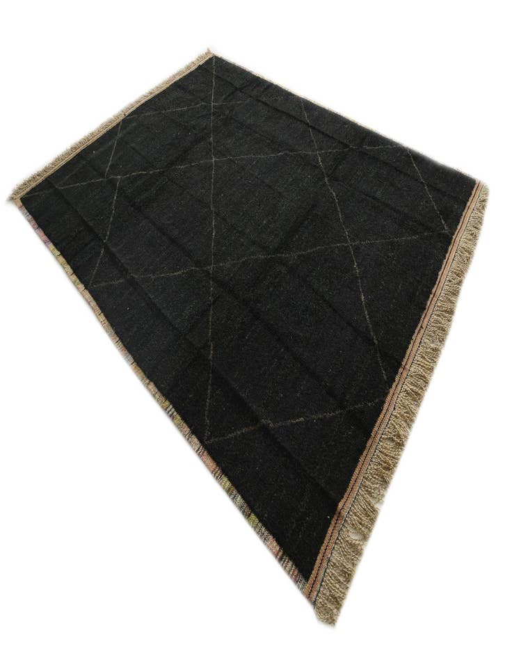 Detail image of  8' 1 x 10' 7  Hand Knotted Moroccan Wool Rug