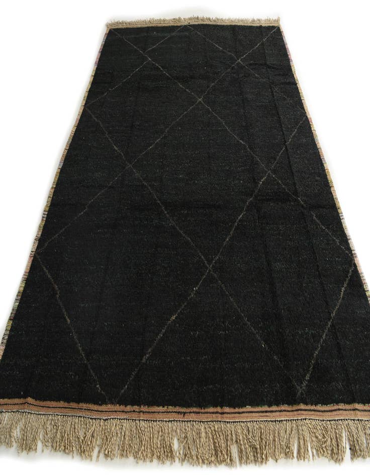 Detail image of  8' 1 x 10' 7  Hand Knotted Moroccan Wool Rug