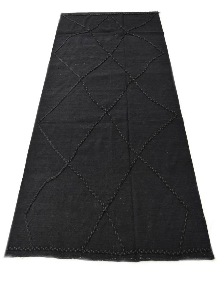 Detail image of  5' 10 x 7' 11  Hand Knotted Moroccan Wool Rug