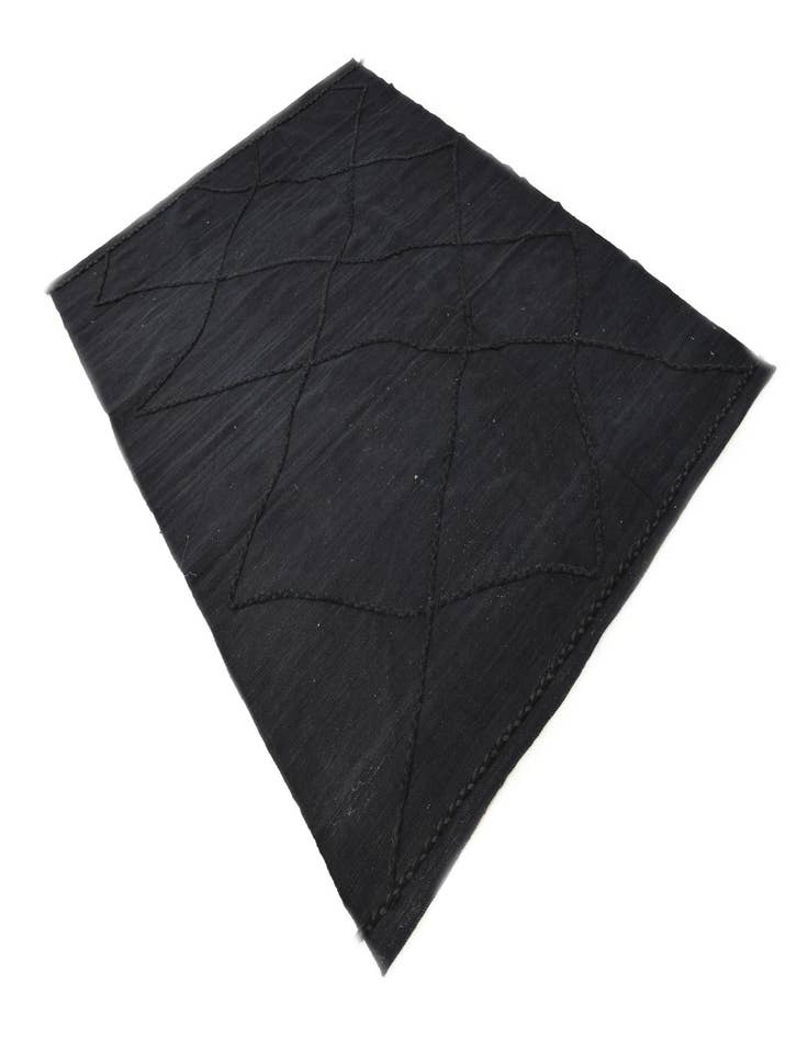 Detail image of  5' 8 x 8'  Hand Knotted Moroccan Wool Rug