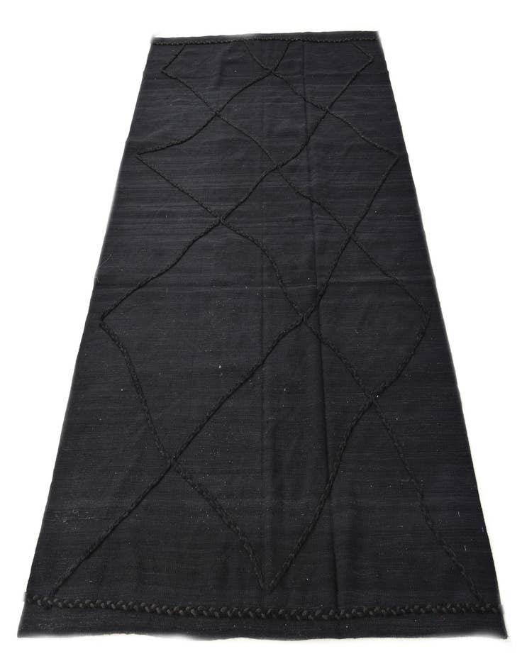 Detail image of  5' 8 x 8'  Hand Knotted Moroccan Wool Rug