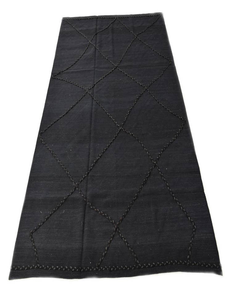 Detail image of  5' 9 x 7' 11  Hand Knotted Moroccan Wool Rug